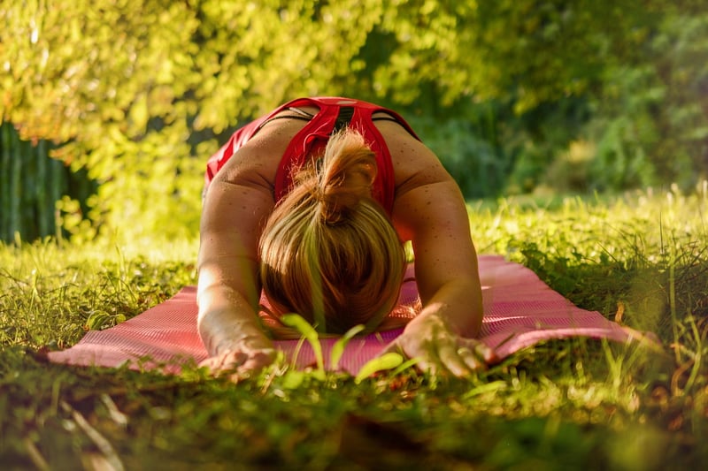 Outdoor yoga practice